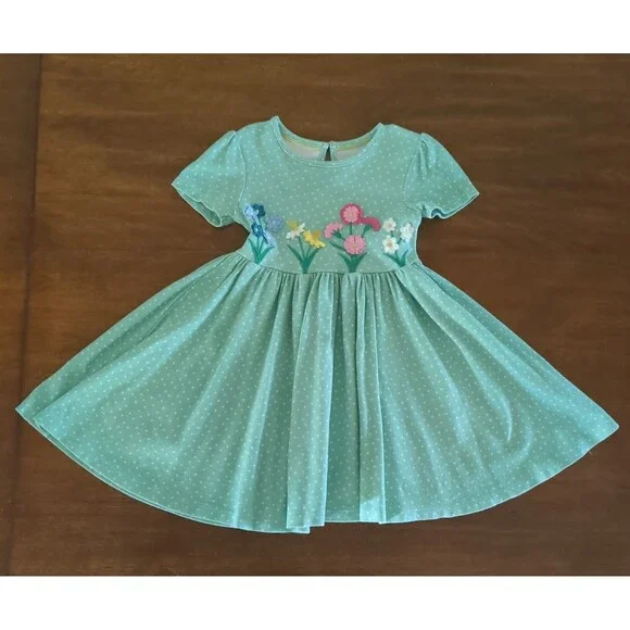 Mimi Boden Girls Flutter Twirly Dress size 5/6 - Picture 2 of 7